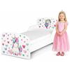 BAYAGU Letto Bambini 160x80 cm con Materasso, Unicorno