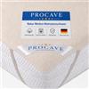 PROCAVE Coprimaterasso Molton, coprimaterasso in Cotone 100%, Copri Materasso Anti acaro, Made in Germany, 100x220cm