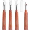 JYYWTSI Set 4 Pezzi Scucitore Professionale, Scucitore Cucito Seam Ripper con Lama in Acciaio Inossidabile, Impugnatura in Plastica con Cappuccio di Protezione, Accessori Cucito per Scucire Cuciture