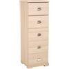 LIBEROSHOPPING.eu - LA TUA CASA IN UN CLIK Mobile cassettiera piccola legno 5 cassetti multifunzione (Rovere)