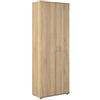 Inter Link - Armadio multiuso - Armadio per archiviazione - Armadio multiuso - 2 ante - 5 ripiani inclusi - Melaminico - Gallo - Rovere Sonoma, 70 x 34 x 189 cm