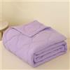 DOTBUY-SHOP Copriletto Trapuntato Matrimoniale Singolo, Trapuntino Coperta Estivo Primaverile Autunno Trapunta Coperta Leggera per Camera da Letto (Viola Chiaro,180x200cm)