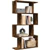 KTHLBRH Divisorio geometrico Libreria in legno con scomparti sfalsati come divisorio per stanza scaffale per soggiorno e ufficio