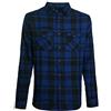 West Coast Choppers La Bomba Herringbone Camicia in flanella Nero/Blu M