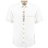 OS Trachten Camicia a maniche corte da uomo Lavona, bianco, 42 IT/42 IT