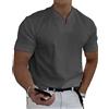 ENENEN Polo da Uomo con Scollo a V e Maniche Corte con Scollo a V, t-Shirt Sportiva Casual Slim Fit Elasticizzata, Taglie Forti