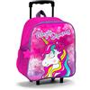 Coriex Zaino Trolley Unicorno, Borsa per Bambini, Scuola, Asilo, Tempo Libero, Palestra, 54 x 27 x 15 cm, Fuxia - X04277MC