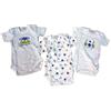 Liabel 3 Body Neonato/a Mezza Manica Puro Cotone Felpato Art. 02828/T402 (6 Mesi, Celeste)