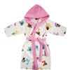 Gabel Trudi - Accappatoio Baby - Alfabeto - Morbida Spugna Cimata di Puro Cotone 100% (Rosa, Taglia XM (3/4 Anni))