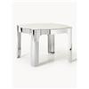 Westwing Collection Tavolo rotondo con piano in vetro Georgia, Ø 110 cm