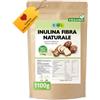 EWL Naturprodukte Inulina 1100 g, Inulina in polvere dalla radice di cicoria, Polvere di fibra, Imbottigliato e testato in Germania, Qualità testata in laboratorio
