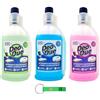 Beni Culinari Pacchetto test Deo Due Detergente concentrato per la pulizia del pavimento con robot aspirapolvere e aspirapolvere 3 x 900 ml / 3 diverse fragranze + portachiavi Beni Culinari