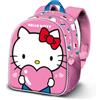 KARACTERMANIA Hello Kitty Heart-Zainetto 3D Elite, Rosa, 25 x 30 cm, Capacità 7 L