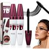 Generico Mascara Volumizzante Impermeabile 7D Nero, Trucco Occhi Volumizzante, Allungante E Incurvante, Mascara A Lunga Tenuta E A Prova Di Sbavature Per Ciglia Naturali (2pcs)