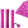flintronic 40 pezzi Bigodini Permanente, 0.59 pollici Bigodini per Capelli, con Elastico in Gomma Antiscivolo in Plastica, per Capelli Naturali Lunghi e Corti