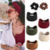 Norhogo 5 Pezzi Women Boho Headband, Yoga Nodo Sciarpe elastiche per capelli Accessori per Elastici Turbanti per Donne e Ragazze Sports, Gym, Headband Viene fornito con due elastici per capelli