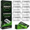 ZOMCHI Lame a Doppio Filo, 50 Pezzi, Rivestimento in Platino