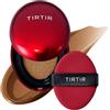 TIRTIR Mask Fit Red Cushion Foundation, Fondotinta A Copertura Totale, Leggero, Aderente Alla Pelle, Satinato, Finitura Lucida, Costruibile (0,63 Fl Oz), Colore Marrone Sella 45N
