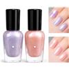 YCZCHE14 Smalto per Unghie Glitterato Rosa 2 pezzi Smalto Trasparente Glitterato Smalto a Base di Olio per Unghie a Lunga Durata Senza Lampada UV pour le Design des Ongles DIY(7ml Viola+Rosa)