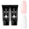 ROSALIND Rosa Bianco Gel per Ricostruzione Unghie Acrylico 2 Colore 30ml