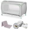 hauck Lettino Neonato Da Viaggio Sleep N Play Go Plus - Set XXL Con Materasso, Lenzuolo, Zanzariera e Coprimaterasso - Culla Da Campeggio Pieghevole -