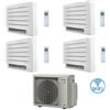 Daikin Climatizzatore GARANZIA ITALIA Daikin Serie FVXM-A Console Pavimento Perfera WiFi R32 Quadri Split Inverter 9000 + 9000 + 12000 + 18000 BTU con U.E. 4MXM80A9 Classe A+++/A++ NOVITÀ