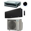 Daikin Climatizzatore GARANZIA ITALIA Canalizzabile Serie FDXM-F9 + Daikin Emura Nero Wi-Fi R32 Dual Split Inverter 12000 + 18000 BTU con U.E. 2MXM68A Classe A+++/A++