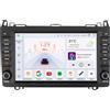 Happiq Autoradio con Bluetooth - CarPlay - Per Mercedes Classe A/B, Vito, Viano, Sprinter e VW Crafter - Compatibile con Apple e Android - Stereo - Sistema di navigazione - 8 GB RAM / 128 GB ROM