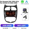 StarTech Autoradio Android per Peugeot 206 (1998-2016) e Citroën C2 (2004-2008) - 2-DIN - 17,8 cm (1024×600) - 2 GB/64 GB - Android 11 - Ingresso telecamera AHD - 2 porte USB, 4×45 W
