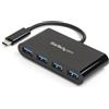 OEM Hub USB 3.0 compatto a 4 porte USB-A e USB-C, nero