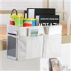 OEM Organizer da appendere, 2 pezzi, grigio/bianco, per libri e cuffie