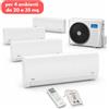 Midea Xtreme Pro Green Quadri Split 10,6 kW 3x9.000+12.000 BTU per ambienti da 20-25 e 25-35 mq