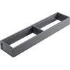 Blum AMBIA-LINE organizer cassetto in acciaio verniciato a polvere | ideale per cucina, bagno e zona giorno | espandibile modularmente | 42×10×5 cm | con piastra magnetica | Grigio Orion