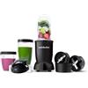 Nutribullet Mega Pack con frullatore Nutribullet da 900 W e 9 accessori, extra potente e facile da pulire, miscelazione e frantumazione di ghiaccio, frutta secca e frutta congelata, colore nero