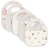 Jollein Bavaglini per neonati - Animal Friends - Confezione da 5 - Bavaglini impermeabili - Con chiusura in velcro - Bavaglino per neonati - Bavetta impermeabile