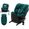 kk Kinderkraft Kinderkraft XRIDER2 Seggiolino auto 0-21 kg, I-SIZE 40-150 cm, Seggiolino 360 girevole, con Isofix Base, Reclinabile Posizione sdraiata, FWF, RWF, reclining, Verde
