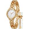 CIVO Elegante Orologio Donna Acciaio: Piccolo Oro Analogico Rotondo Quadrante Madreperla - Impermeabile Bracciale a Maglie a Grano Quarzo - Regalo Moda per Donna Datazione Vacanza