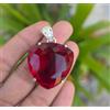 Gravitygems Naturale 24 CT Rosso Rubino Cubico Certificato Loose Gemma 925Solid Argento