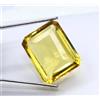 Gravity Gems Naturale Giallo Topazio 500 KT Smeraldo Taglio Certificato Loose Gemma + Omaggio