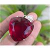 Gravitygems Naturale Rosso Rubino Cubico 23 KT Certificato Loose Gemma 925Solid Argento