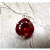 Gravitygems 24 CT Naturale Rosso Rubino Certificato 925 Solid Pendente Argento Sciolto Gemme