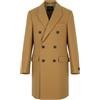 SCOTCH & SODA Cappotto Uomo Marrone Doppio Petto Collo A lancia Longline