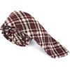 Suitsupply Uomo Cravatta ~150 X 8 CM Rosso Vino Formale Plaid Quadri Lana