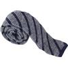 Suitsupply Uomo Cravatta 146 X 5.8 CM Grigio Alpaca Misto Lana a Righe Maglia