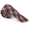 Suitsupply Uomo Cravatta 150 X 8 CM Rosso Vino Formale Maglia Plaid Quadri Lana