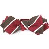 Suitsupply Papillon Uomo Unica Taglia Marrone Formale A Righe In Seta