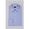 Bagariny Camicia uomo Bagariny sartoriale in cotone Oxford micro quadretto blu - regular fit