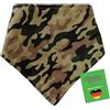 Dimples - Sew Happy Dimples Bandana Cane - Verde Militare mimetico (fatto a mano per cani di tutte le taglie) 25 cm