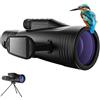 MOCANIO Monocolo zoom 10-30x50 per adulti ad alta potenza monoculare portatile telescopio adattatore e treppiede robusto - monocolo impermeabile - prisma BAK4 FMC per bird watching, caccia,