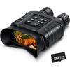 Generic Binocolo digitale per visione notturna, zoom 20x, raggio di 499,9 m, sensore CMOS ad alta sensibilità, occhiali da notte a infrarossi HD, con scheda Micro SD da 32 GB, per caccia, campeggio